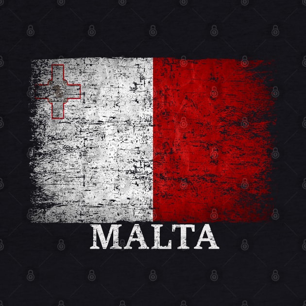 Malta Flag Gift Women Men Children Malta Vintage by Henry jonh